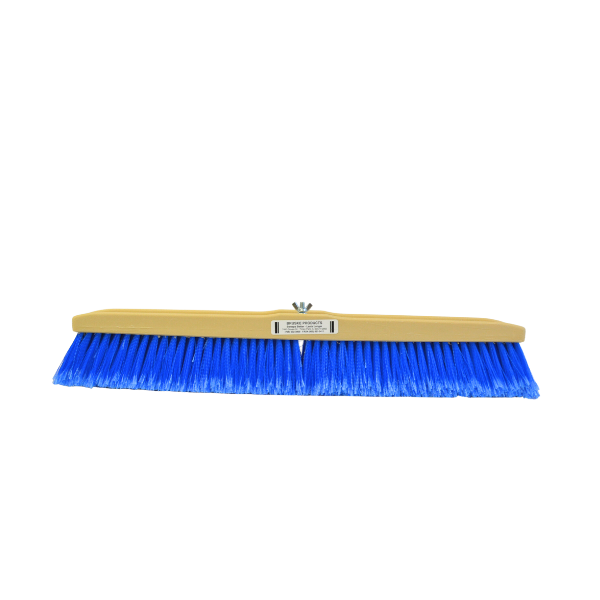 24" Bruske Floor Brush with MEDIUM BLUE FLAGGED BRISTLES–