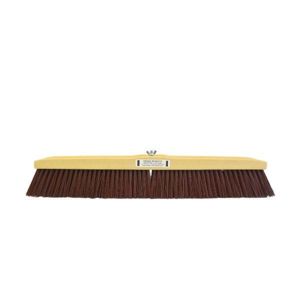 24" Bruske Floor Brush with COARSE 100% SOLVENT-RESISTANT BROWN POLYSTYRENE BRISTLES