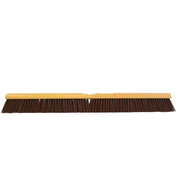 36" Bruske Floor Brush with COARSE 100% SOLVENT-RESISTANT BROWN POLYSTYRENE BRISTLES