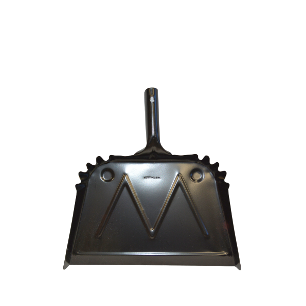 Bruske Model No. 9-716-C                 16” black enameled metal, short-handled dust pan.