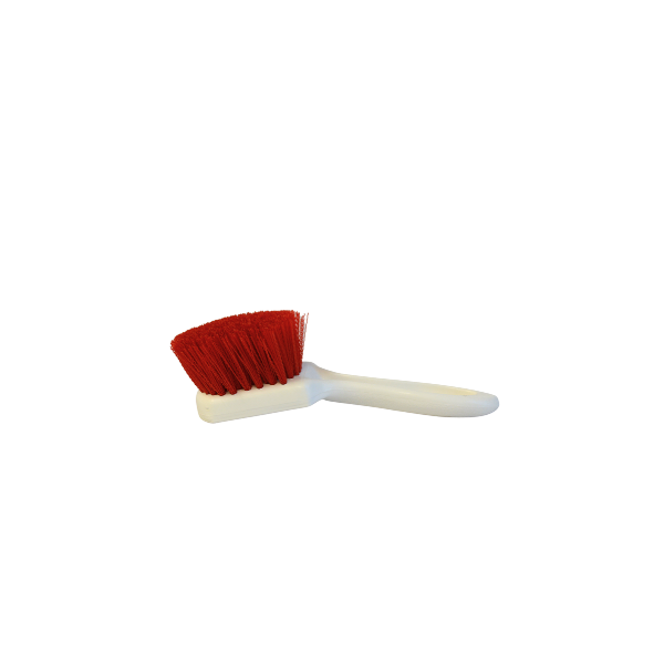 Short handle, with red nylon bristle Bruske Brush 4529
