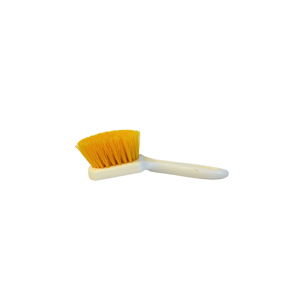 Bruske Products 4529-Yellow: Short handle, with yellow nylon bristle