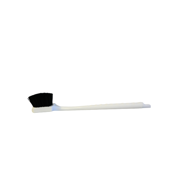 Bruske Product 4530- Black: Long handle, with black nylon bristle