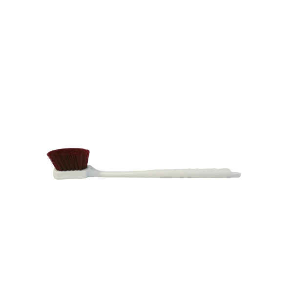 Bruske Products 4730-Brown: Long handle, brown poly bristle