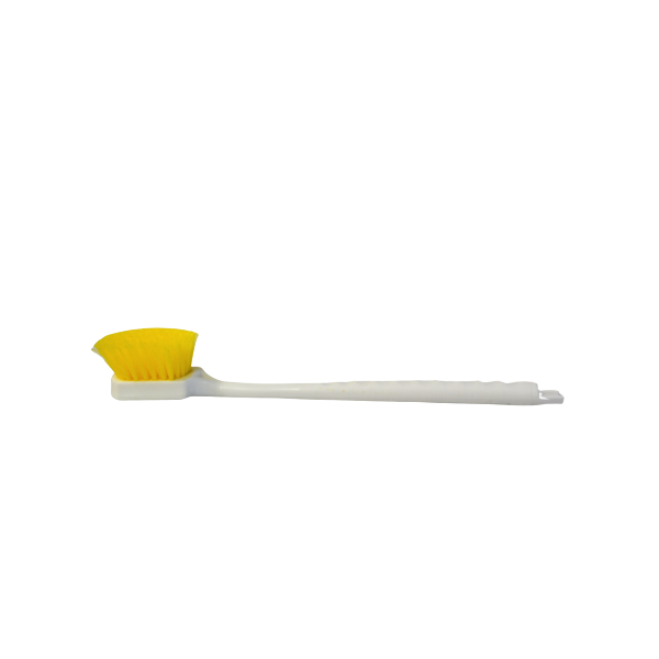 Bruske Products 4730-Yellow long handle, yellow poly bristle